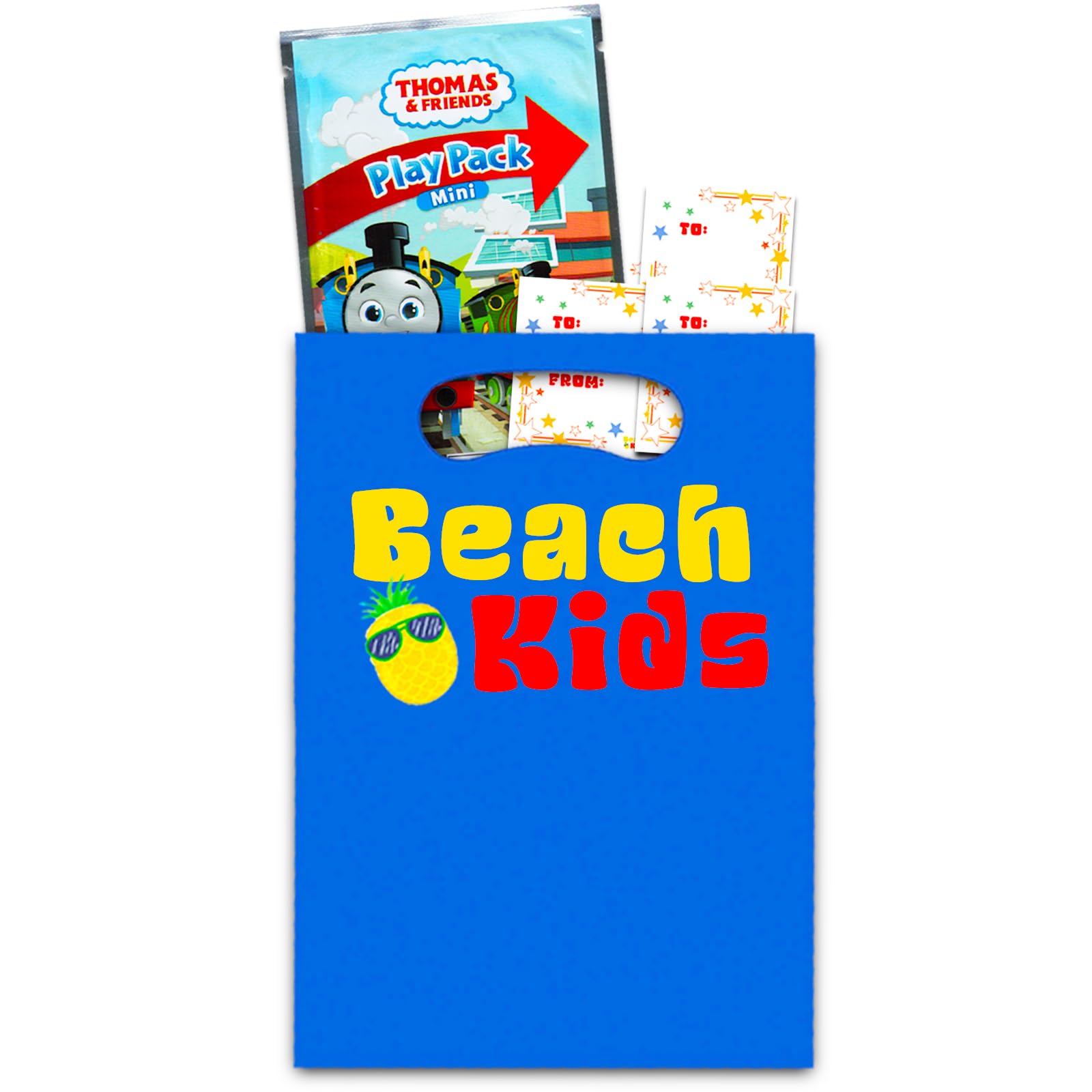 Thomas the Train Valentine's Day Classroom Gift Exchange Bundle - 24 Thomas and Friends Mini Coloring Activity Books for School Valentines Cards, Stickers | Valentines Kids Party Favors