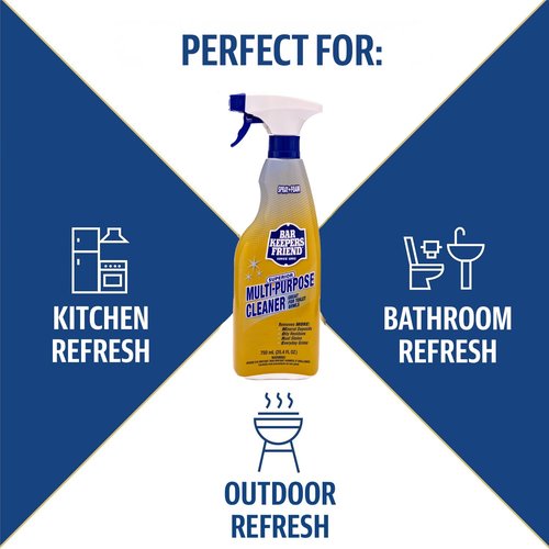 Bar Keepers Friend MORE Spray + Foam Multipurpose Cleaner (2 x 25.4 oz), Stain & Rust Remover for Bathroom, Kitchen & Outdoor Use on Stainless Steel, Aluminum, Brass, Tile, Ceramic, Porcelain & More