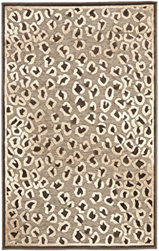 SAFAVIEH Paradise Collection Accent Rug - 2' x 3', Beige & Brown, Animal Print Viscose Design, Ideal for High Traffic Areas in Entryway, Living Room, Bedroom (PAR84-303)