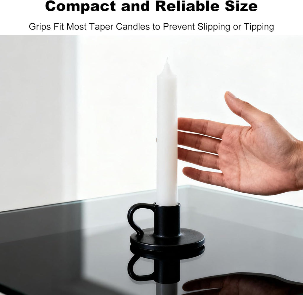 Skiennix 32Pcs Candle Adhesive Grippers - Sticky Dots for Taper Candles & Holiday Decor