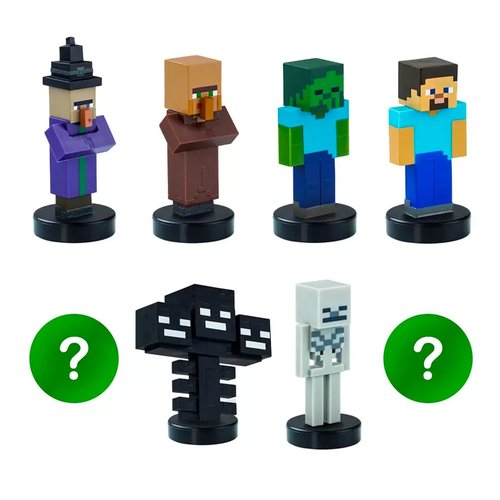 Minecraft Blind Box Set for Kids - Bundle with 3 Stamper Mini Figure Blind Boxes Plus Stickers, More | Minecraft Figurine Toy Party Favors for Boys, Girls