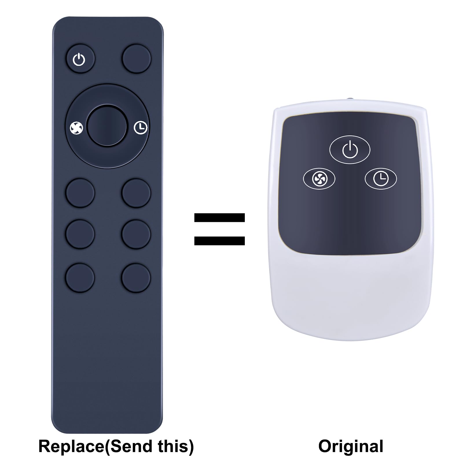 Replacement Fan Remote Control Compatible with Lasko 2033654B 2033654 1843 1844 2546 3540 3542 S18625 S18924 1646 1850 1854 1880 1885 2740 2744 3440 A20561 A20700 Cyclone Pedestal Upright Fan