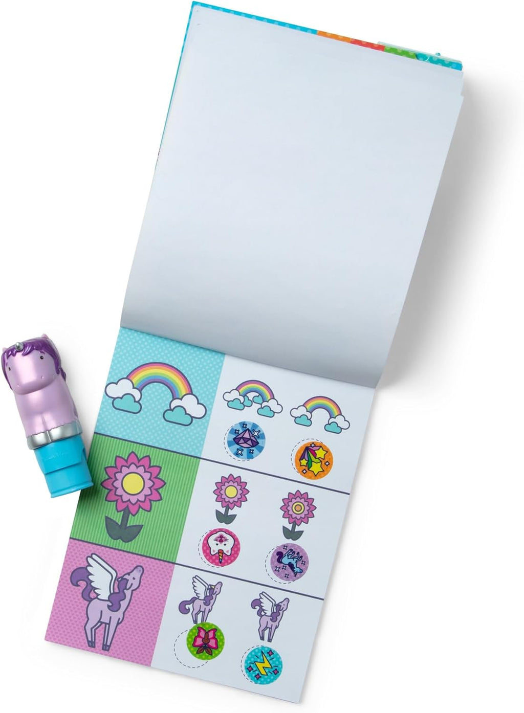 Melissa & Doug Sticker Wow!™ Activity Pad - 24 Pages with 300 Stickers | Arts & Crafts Fidget Toy - Purple Unicorn for Kids Ages 3+