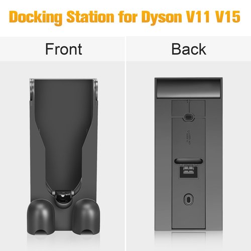RUKHOOL V11 Wall Mount Charger Holder for Dyson V11 V15 Vacuum Docking Station Bracket Attachment Charging Dock Accessories SV14 SV15 SV17 SV22 Replacement Part No. 970011-01/970011-02