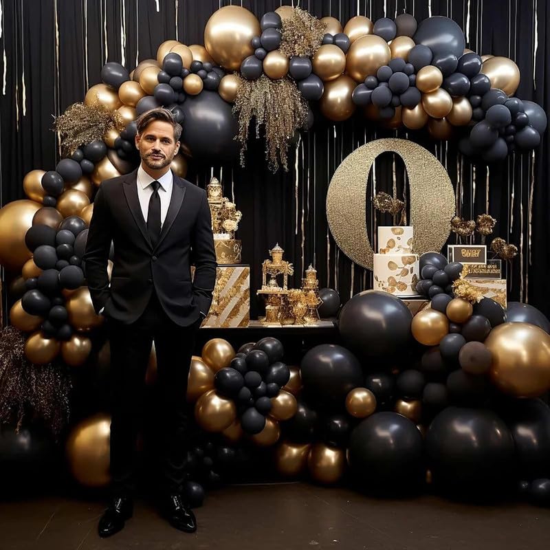 Metallic Gold Latex Balloons 12-Inch Party Decorations 50 Pcs