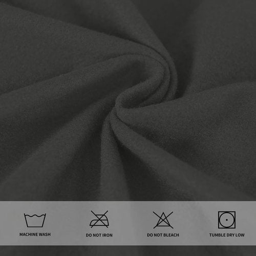 Easy-Going 7 Pieces Stretch Couch Cover Washable Sofa Cover Set for 3 Backrest and Seat Cushion Couch Anti-Slip Sofa Slipcover Furniture Protector with Elastic Bottom (Large, Dark Grey)