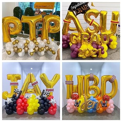 40 Inch Gold Letter X Balloon - Foil Alphabet Decoration
