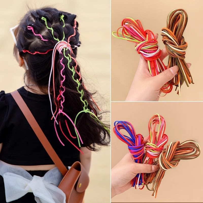 Gryshanyun Gradient Hair Ties - 32Pcs Nylon Ribbons for Braids