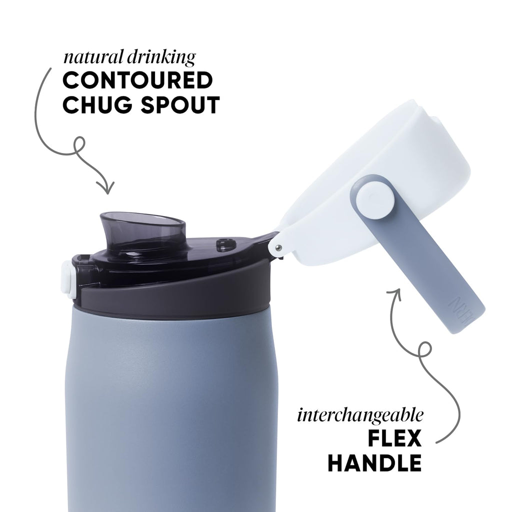 Simple Modern Mesa Sport Water Bottle with Covered Chug Lid | 24oz Cup Holder Friendly Insulated Stainless Steel Bottle for Gym, Sports and Travel | Costal Fog
