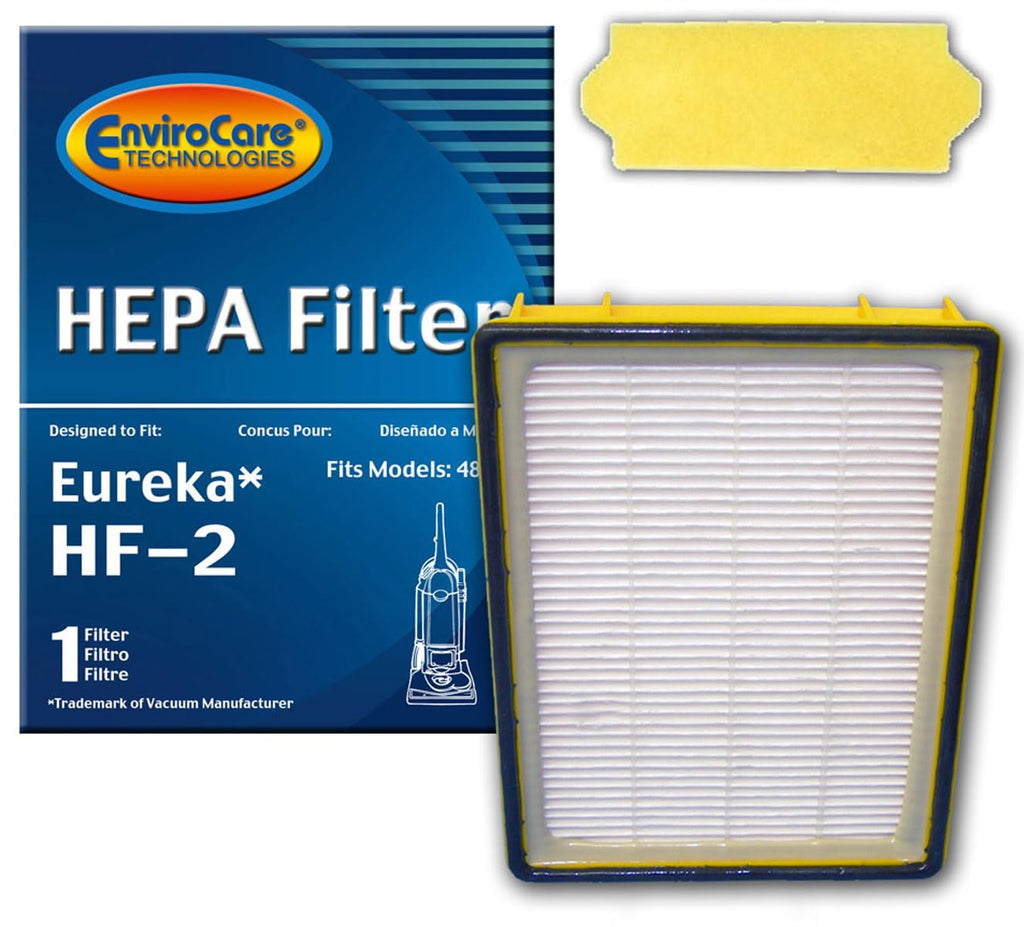 EnviroCare Replacement HEPA Vacuum Cleaner Filter Set Designed to Fit Eureka HF-2 Filters and 70082 Filters