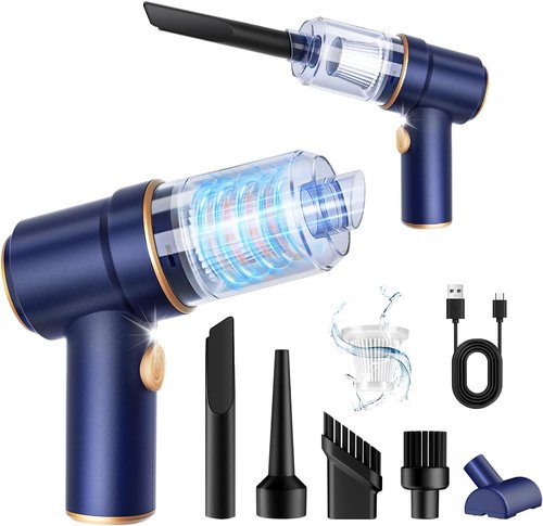 KMM Handheld Car Vacuum Cleaner - 9000Pa High Power 120W with LED Light & Multi-Nozzles | Perfect for Home & Pet Cleaning
