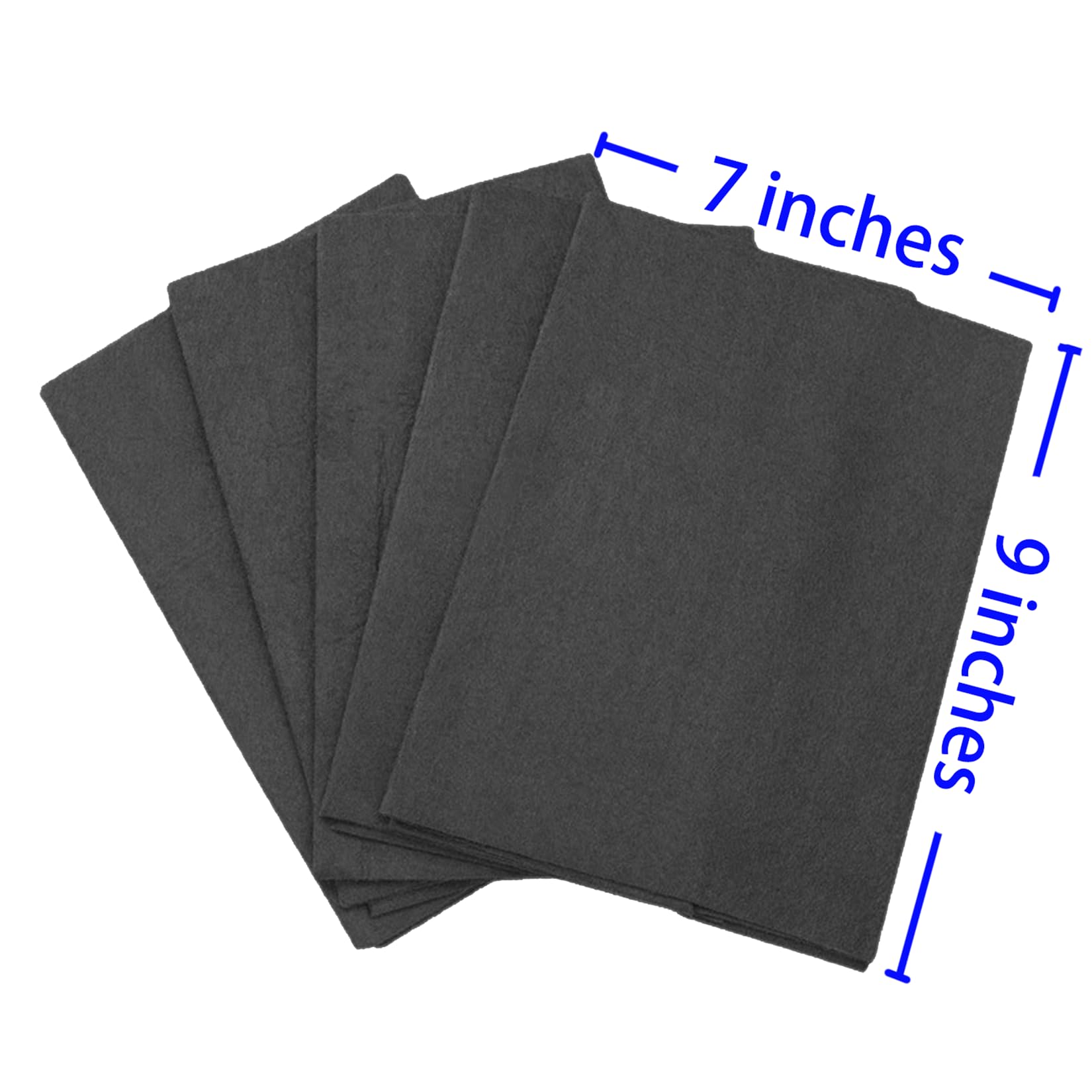 BOOLUU 5pcs 9×7 Inches Real Magic Cloth Thickened Magic Cleaning Cloth Microfiber Magic Cleaning Cloth for Mirror, Glass, Window and Cars