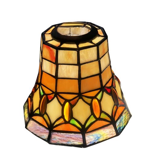 HUIMEIJU Tiffany style stained glass lampshade、Ceiling Fan light、Wall lampshade、Replacement lampshade.HMJ6037