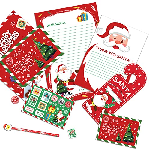 14-Piece Letter to Santa Kit for Christmas Wishes & Fun