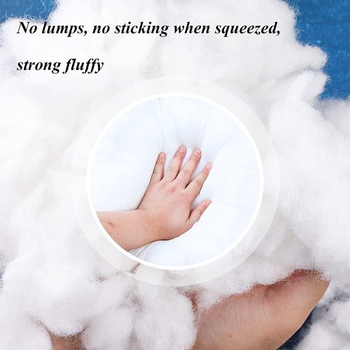 BUTUZE Premium Polyester Fiber Fill - High Resilience Stuffing for Crafts & Crochet | 3.5oz Recyclable