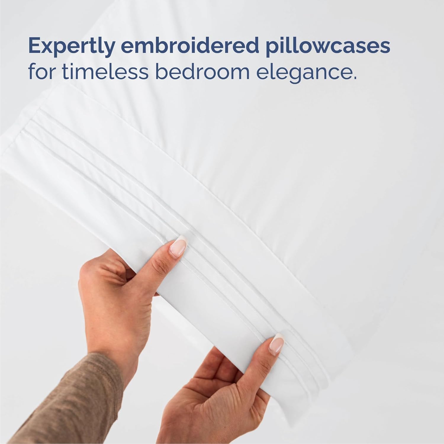 Queen Size 4-Piece Sheet Set | Skiennix Comfy Cooling Bed Sheets - Ultra-Soft, Wrinkle-Free, Deep Pockets - Luxury White Bedding for All Ages