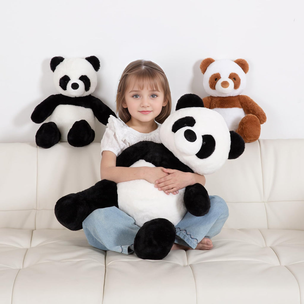 FFxiong 24" Giant Panda Bear Stuffed Animal Plush Toy Cute Soft Body Panda Pillow Kawaii Big Doll, Gift for Kids Boy Girl Birthday Valentines Christmas