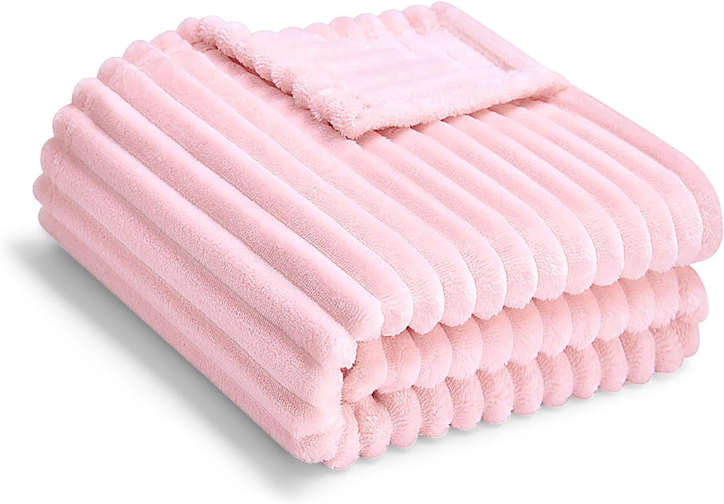 Skiennix Soft Fleece Baby Blanket - Ultra Cozy Lightweight Pink Blanket for Newborns | 30x40 Inch