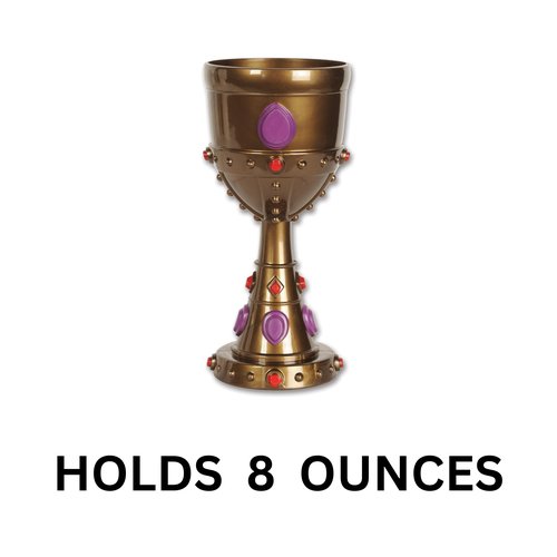 Beistle, 2 Piece Plastic Jeweled Goblets, 8 Ounces