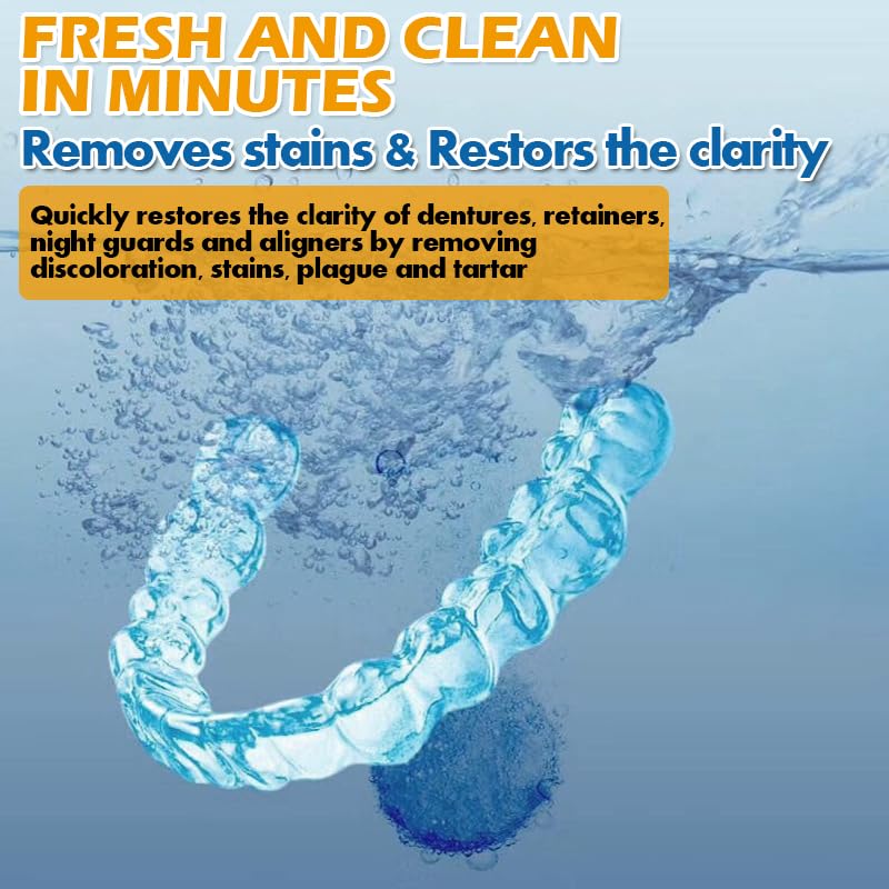 Teckolign Retainer Cleaner Tablets - 30 Pack Mint Aligner Cleaner