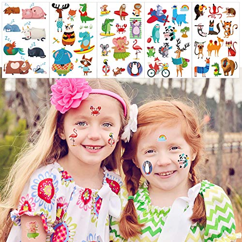 Konsait Animal Temporary Tattoos for Kids 230+ PCS Waterproof