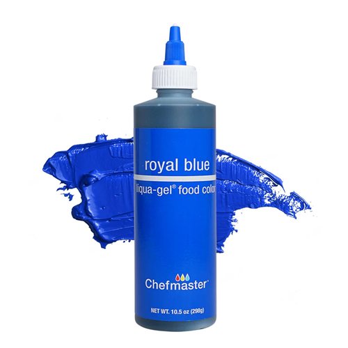 Chefmaster Royal Blue Liqua-Gel® Food Coloring - Vibrant, Professional-Grade Dye for Icing & Fondant | 10.5 oz