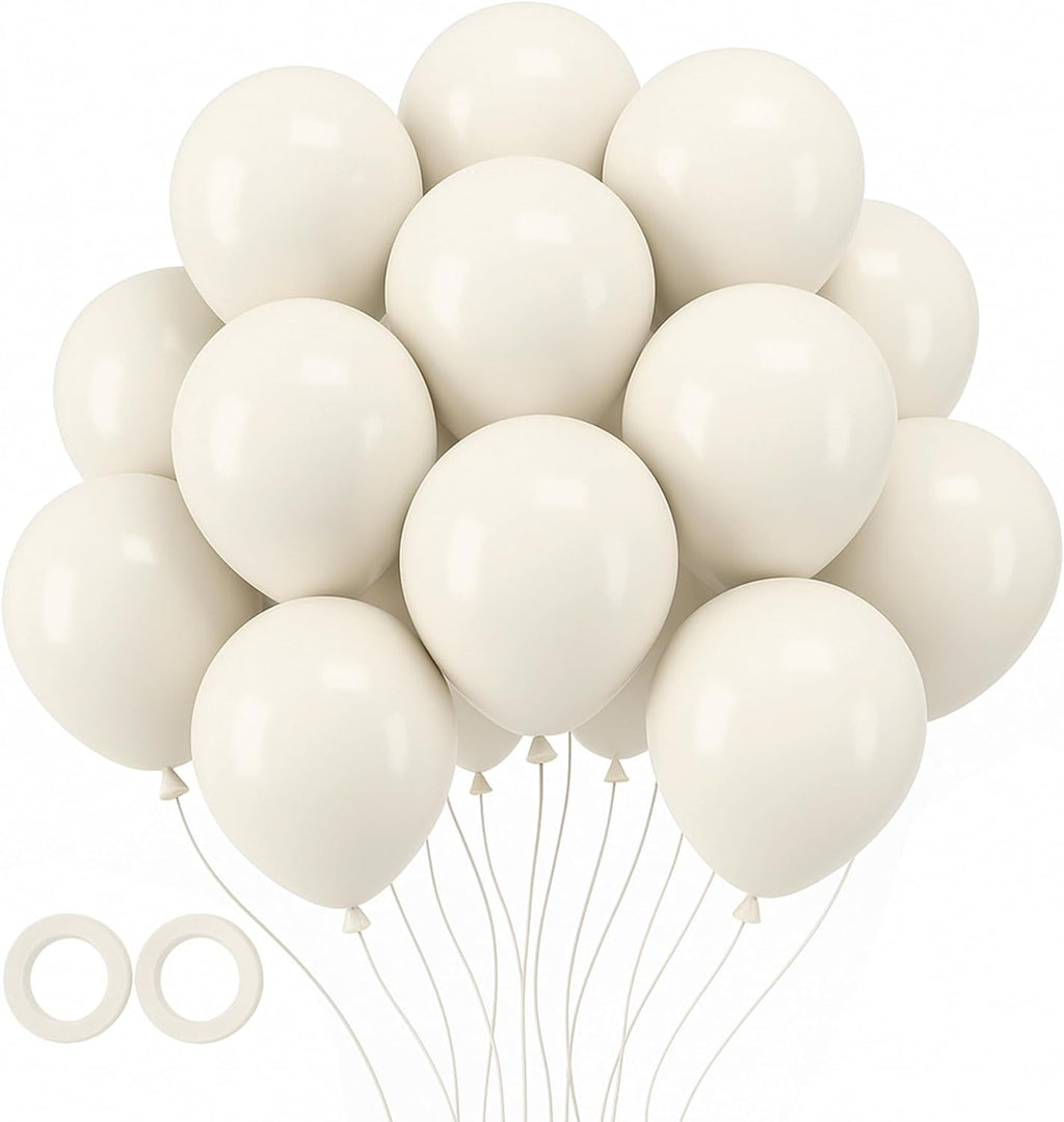 Voircoloria 12-Inch Sand Balloons - 105pcs Latex Party Balloons for Birthday & Baby Showers