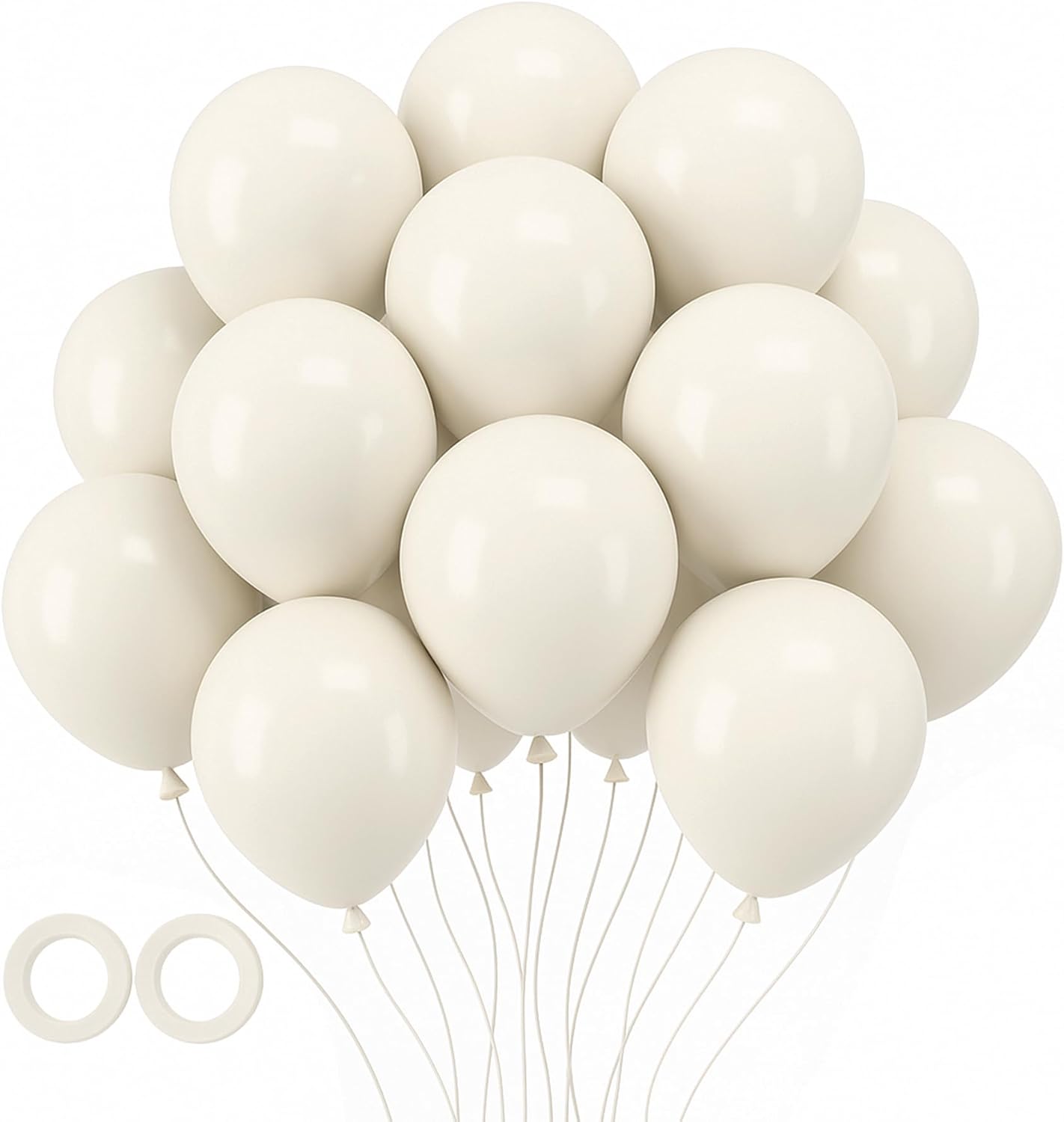 Voircoloria 12-Inch Sand Balloons - 105pcs Latex Party Balloons for Birthday & Baby Showers