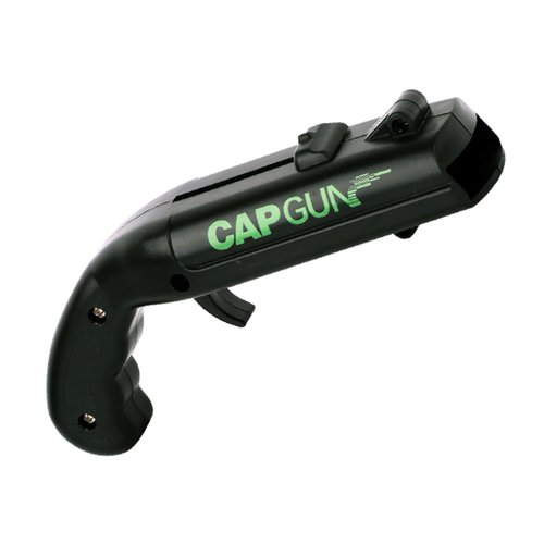 Novelty Cap Gun Style Bottle Opener - Realistic Construction with Ergonomic Grip for Beverages, Themed Parties & Gifts (Black)