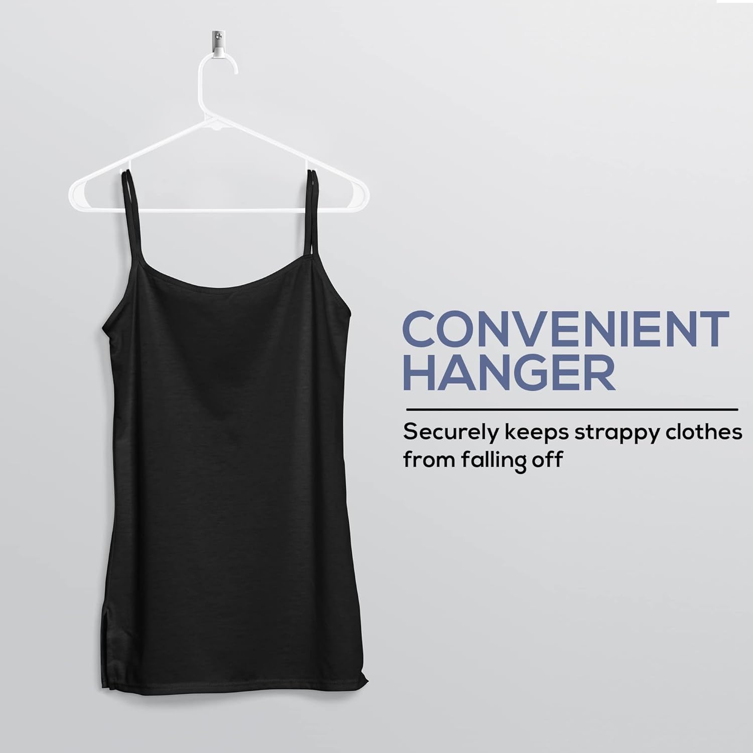 Utopia Home Plastic Hangers - Durable Space-Saving Clothes Organizer - 20 Pack for Shirts, Pants & Coats (White)