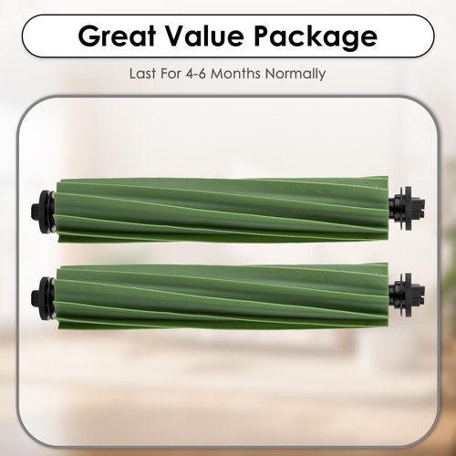 (2 Pack) Roomba Plus 505 Combo Replacement Roller Brushes for iRobot Roomba Plus 505 Combo robot + AutoWash dock/Roomba Plus 405 Combo/Roomba 205 Robot Vacuum, Main Brushes, Accessories Kit