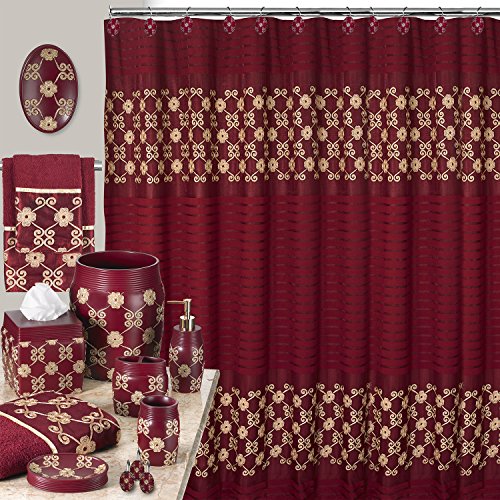 Vlegant Rosa Burgundy/Gold Tumbler - Elegant Bathroom Accessory