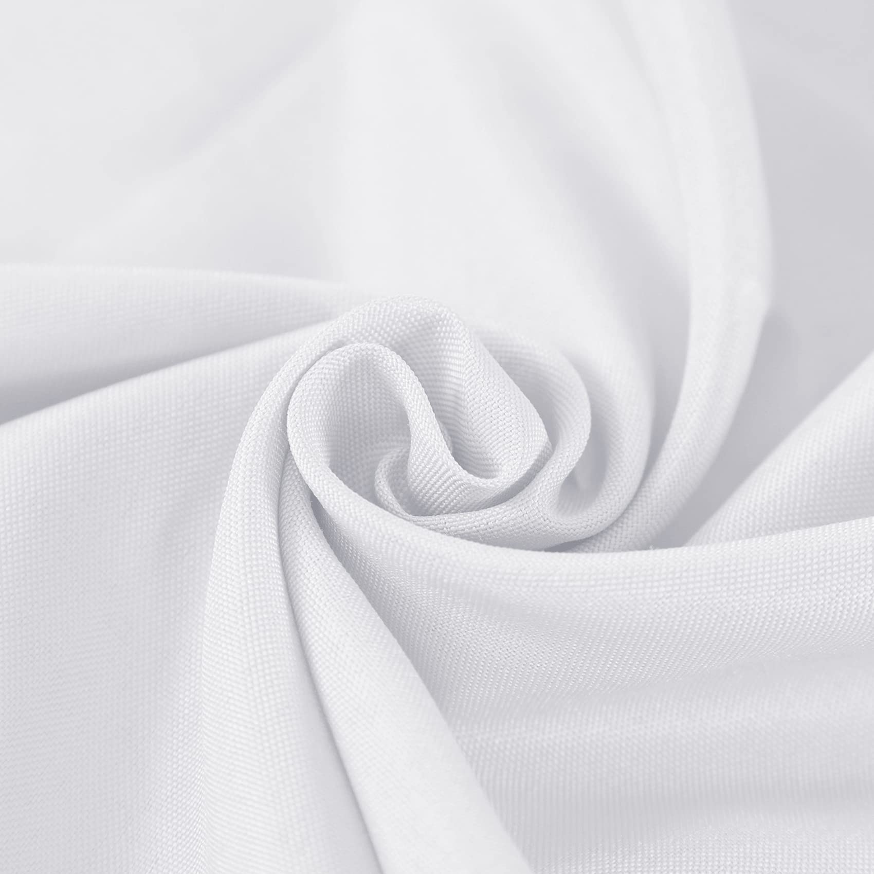 Fokitut 6 Pack Rectangle Tablecloth, 90x156 Inch, Stain Resistant and Wrinkle Polyester Table Cloth, Fabric Table Cover for Kitchen Dining, Wedding, Party, Holiday Dinner-White