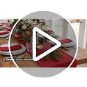 Red Linen Table Runner 14 x 90 Inch - 100% European Flax Handmade
