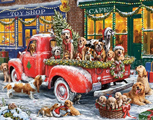 Dog Advent Calendar with Puppies Poem - Countdown to Christmas, No Chocolate