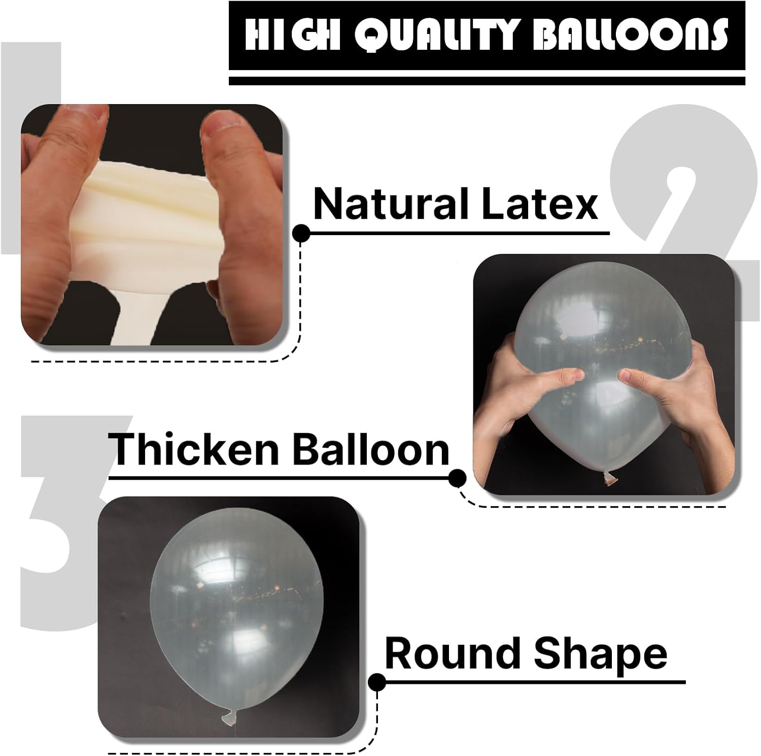 PartyWoo Clear Balloons - 140-Piece Transparent Balloon Arch Kit for Weddings, Graduations & Celebrations | 18", 12", 10", 5" Sizes