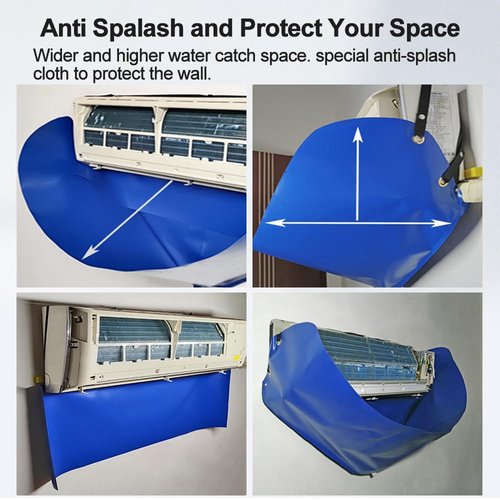 Ac Cleaning Bag with Wall Protection Cloth, 13Pcs Mini Split Cleaning Kit, Ac Cleaning Kit, Air Conditioner Cleaning Kit, Split Ac Unit Cleaning Kit, Mini Split Air Conditioner Cleaning Bag