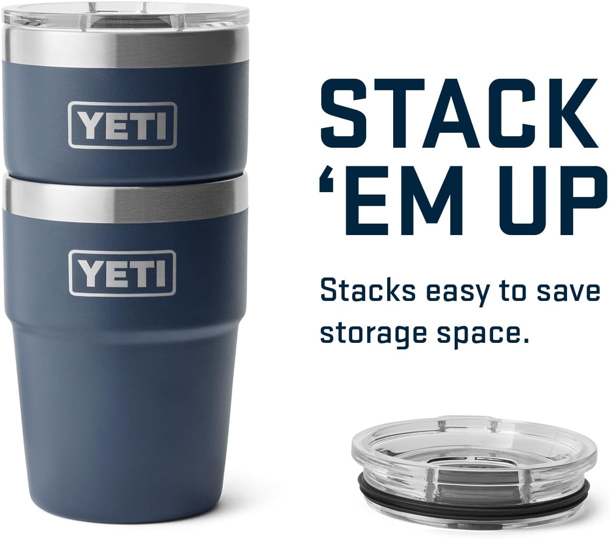 YETI Rambler 16 oz Stackable Tumbler - Vacuum Insulated Stainless Steel with MagSlider Lid