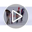 Clear Acrylic Pen Holder with 4 Compartments - Makeup Brush Organizer