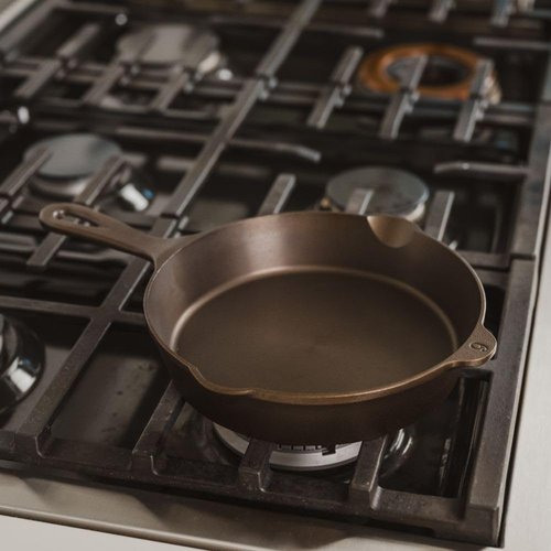 Lancaster Cast Iron No. 6 Skillet - Pre-Seasoned 8.75-Inch Frying Pan | Made in USA