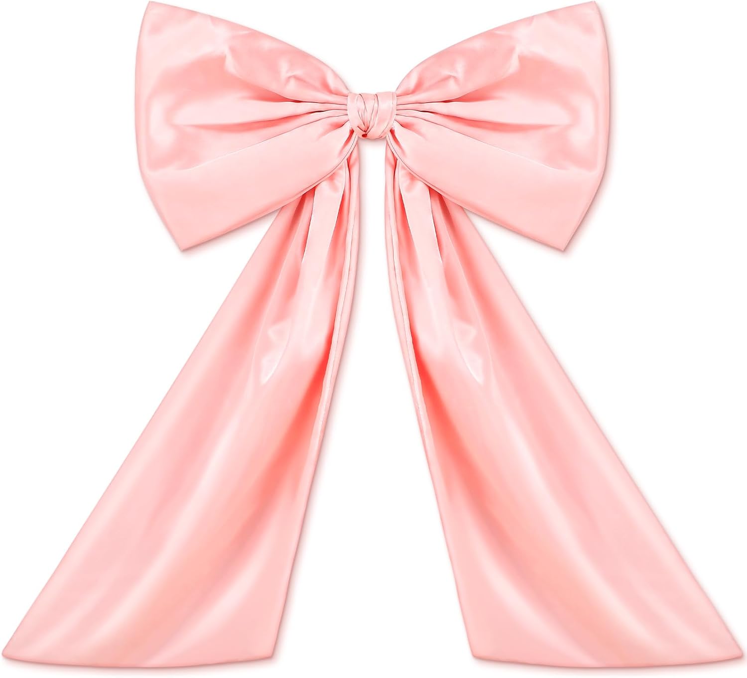 Wavwavw Pink Large Bow Decor - Giant Satin Ribbon Tie for Party & Wedding Backdrop | 24 x 18 Inches