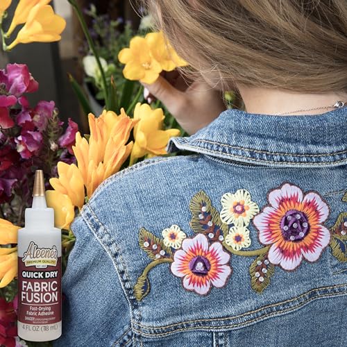 Aleene's Fusion Fabric Adhesive 2 oz Needlenose 3-Pack - Washable Glue for Cotton, Denim, and Leather