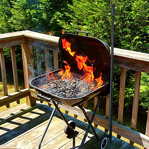 BeBecome 31-Inch Heavy-Duty Fire Poker for Fire Pit, Camping & Fireplace
