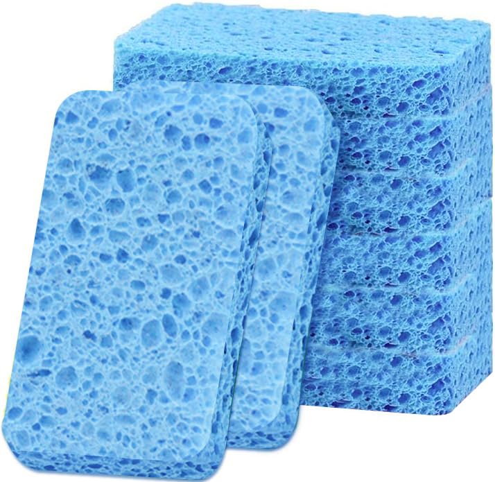 Eco-Friendly Non-Scratch Scrub Sponges - 6 Pack for Dishes