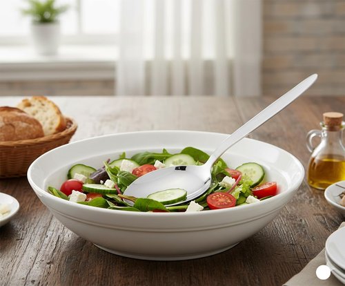 BNAZIND 3-PCS Kunz Spoon | 9 Inch 18/10 Stainless Steel Serving Spoons Set Include Serving Spoon, Slotted and Perforated Spoons, Perfect for Basting, Plating, Quenelle, Sauces (Regular Set)