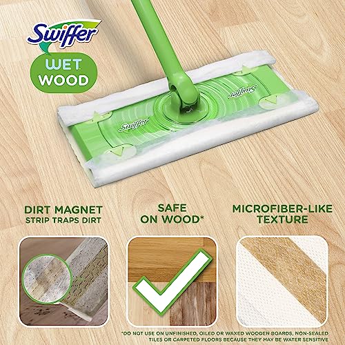 Swiffer Heavy Duty Wet Mop Cloth Refills - 20 Count for All Floors