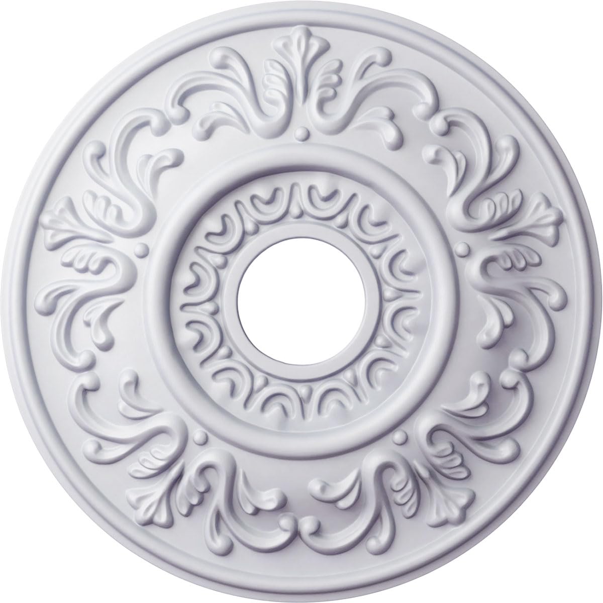 Ekena Millwork CM18VL 18-Inch OD x 3 1/2-Inch ID x 1-Inch P Valletta Ceiling Medallion