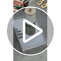 Medium Acrylic Clear Vanity Tray Organizer 9.6" x 5.9"