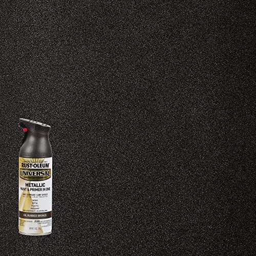 Rust-Oleum Universal Metallic Spray Paint, Oil Rubbed Bronze, 11 oz (6 Pack)