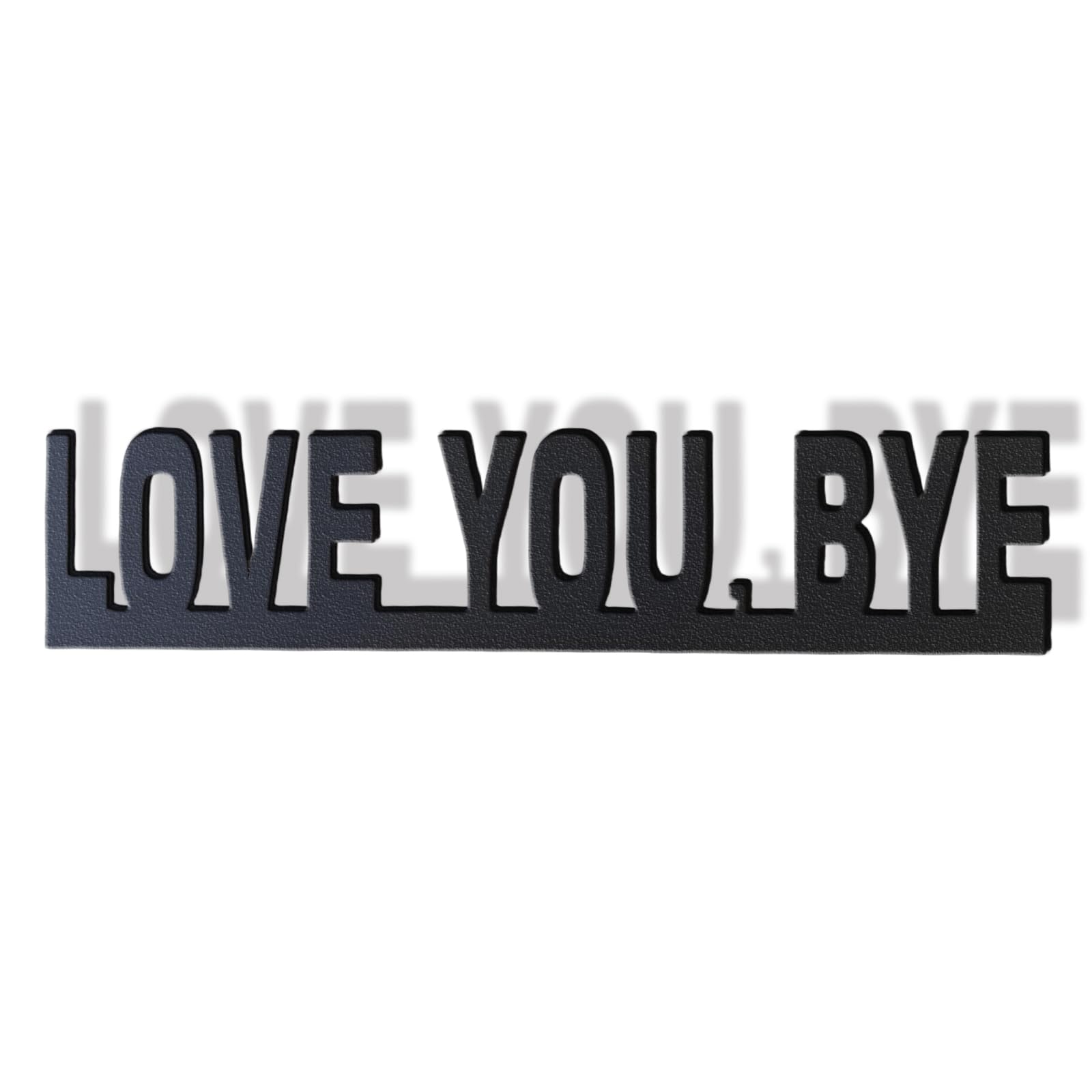 2025 New Year Gift - Cute Metal Door Topper Love You Bye Over Door Frame Decor Corner Sign Black Ornaments Wood Decorations Funny Christmas (LOVE YOU BYE)